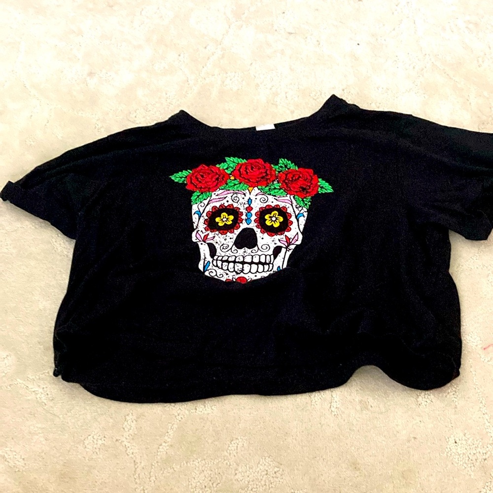Skeleton Crop Top